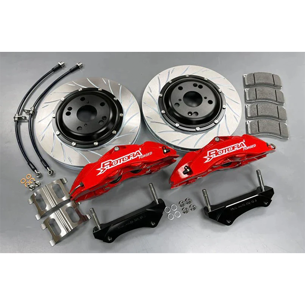 Rotora Big Brake Kit 4/2 Piston Calipers w/ Type 1 Slotted Rotors 2022+ WRX w/ Manual E-Brake