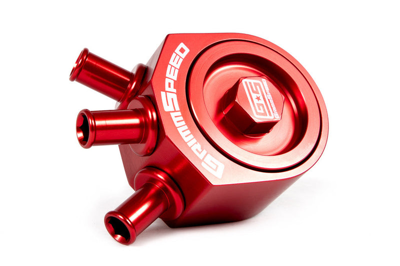 GrimmSpeed Red Air Oil Separator 2008-2014 WRX