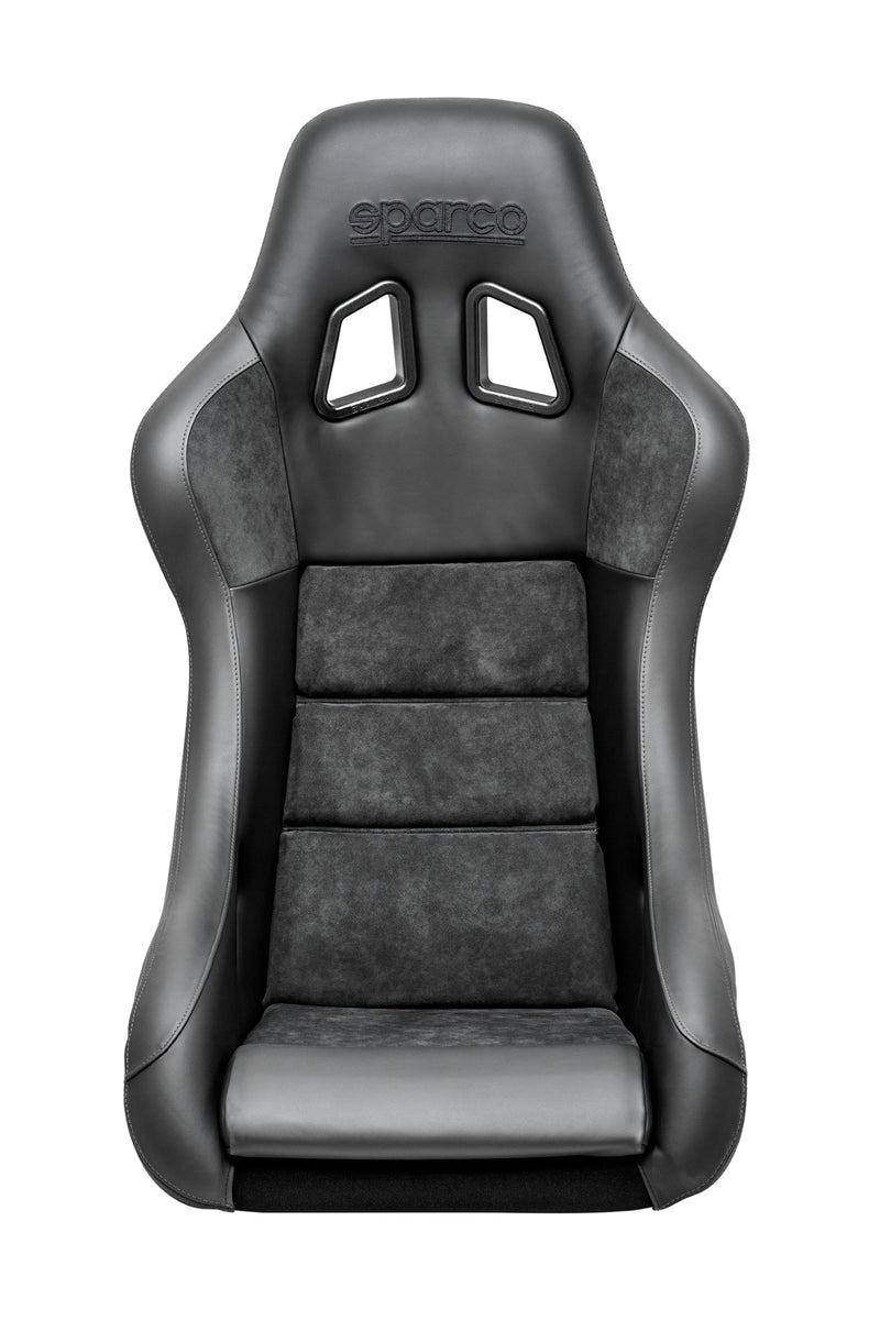Sparco QRT-C Performance Carbon Racing Seat Black w/ Gray Stitching