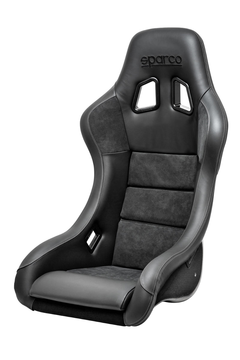 Sparco QRT-C Performance Carbon Racing Seat Black w/ Gray Stitching