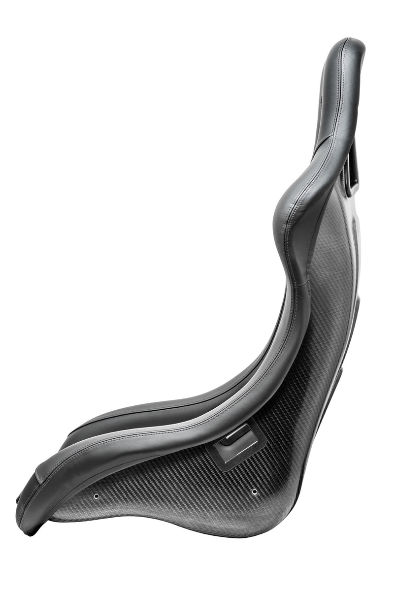 Sparco QRT-C Performance Carbon Racing Seat Black w/ Gray Stitching