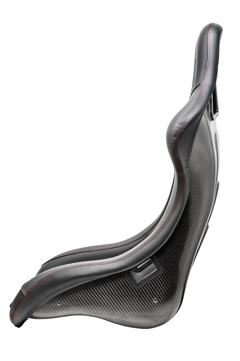 Sparco QRT-C Performance Carbon Racing Seat Black w/ Red Stitching