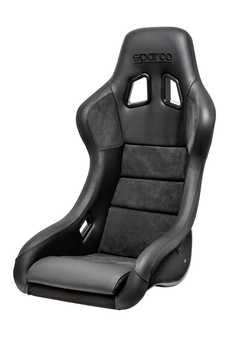 Sparco QRT-C Performance Carbon Racing Seat Black w/ Black Stitching