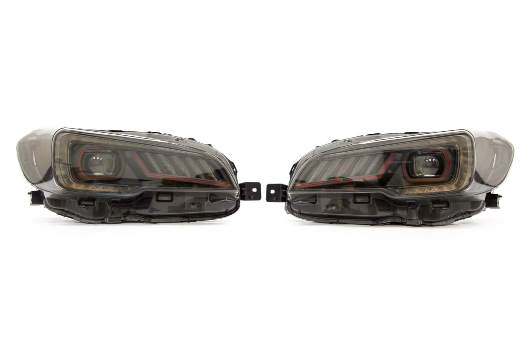 SubiSpeed V2 Redline Sequential LED Headlights 2015-2017 STI / 2015-2021 WRX