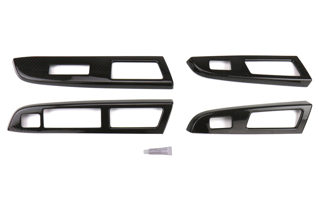 OLM S-Line Carbon Fiber Door Switch Panel Covers 2015-2016 WRX/STI