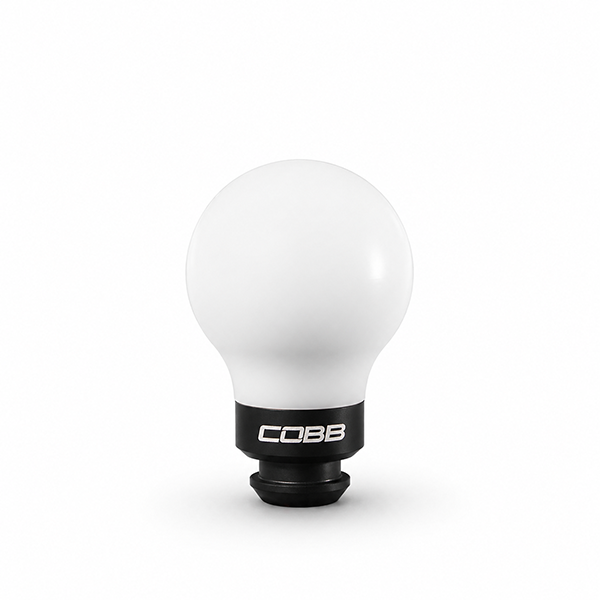 COBB Tuning White w/ Black Ring 6-Speed Knob 2015-2026 WRX / 2004-2021 STI