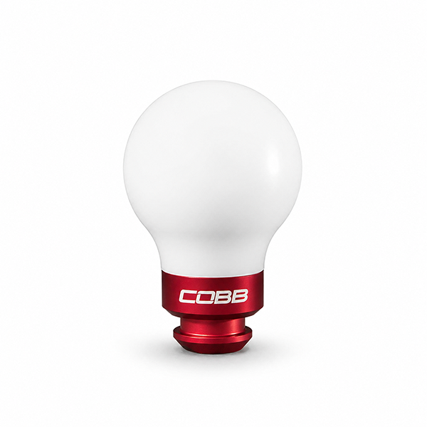 COBB Tuning White w/ Red Ring 6-Speed Knob 2015-2026 WRX / 2004-2021 STI