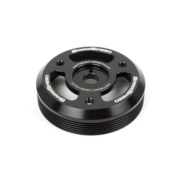 GrimmSpeed Black Lightweight Crank Pulley 2015-2021 WRX