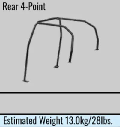 Cusco Gloss Black Roll Cage 2015-2021 WRX/STI