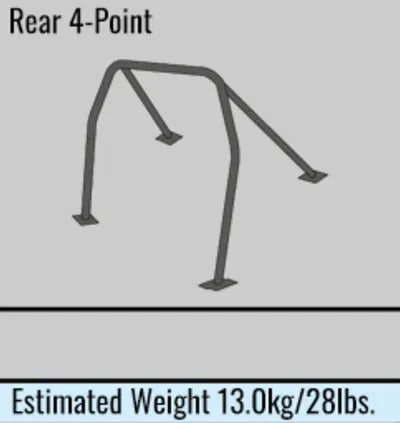 Cusco Gloss Black Roll Cage 2015-2021 WRX/STI