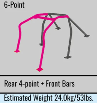 Cusco Gloss Black Roll Cage 2015-2021 WRX/STI