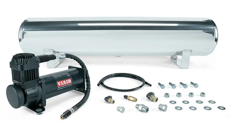 Air Lift 4 Gal. Polished Tank w/ Viair 444b Black Compressor