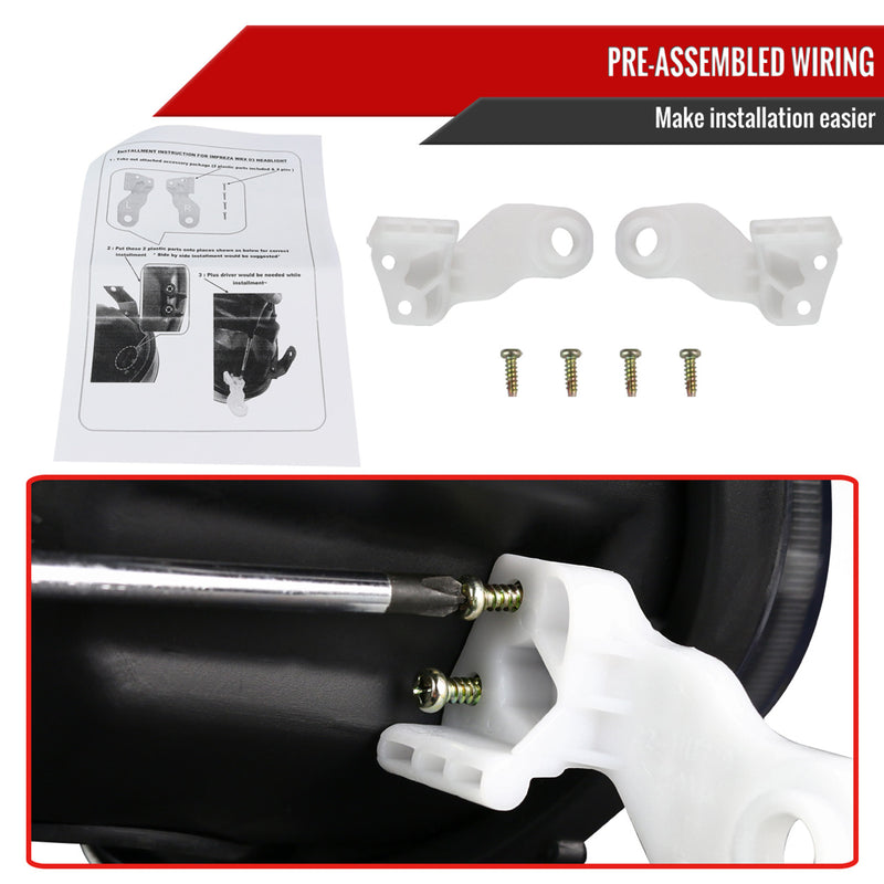 Spec-D Tuning LED Headlights 2004-2005 WRX/STI