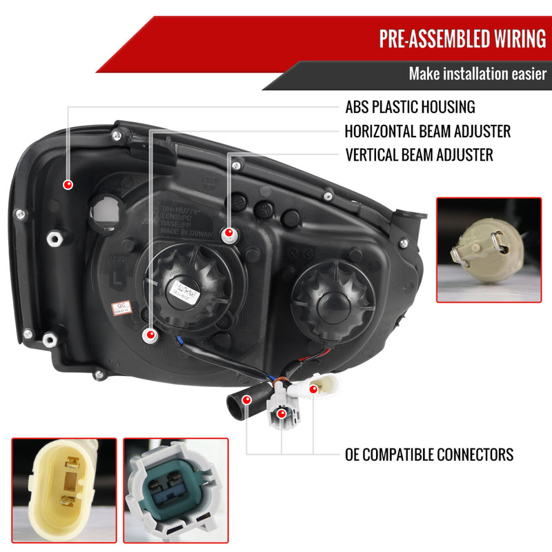 Spec-D Tuning LED Headlights 2004-2005 WRX/STI