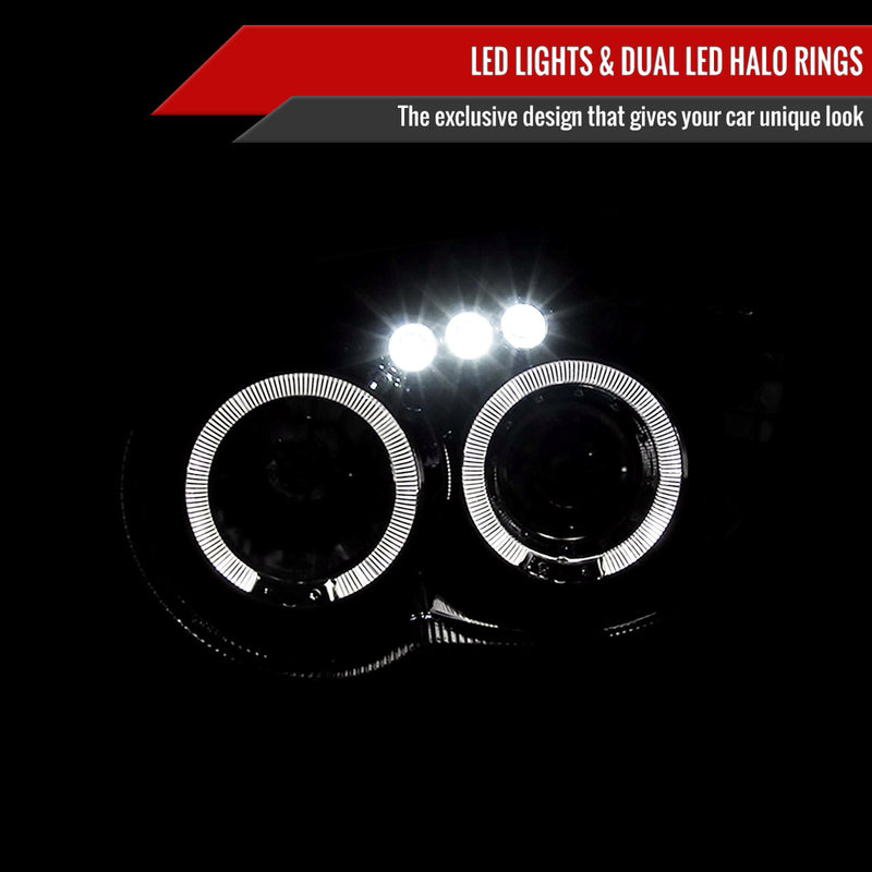 Spec-D Tuning Halo Style LED Headlights 2004-2005 WRX/STI