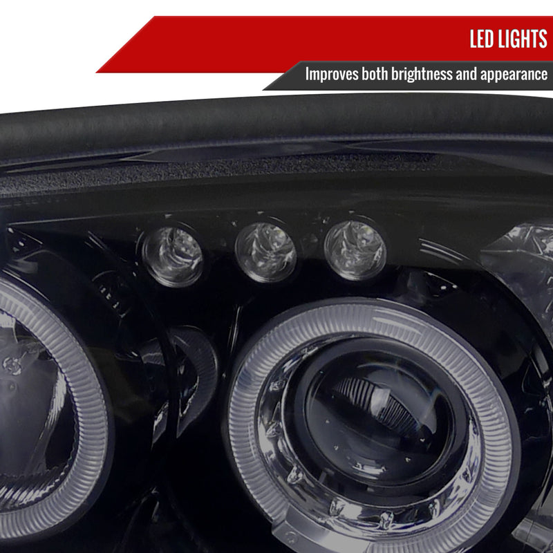 Spec-D Tuning Halo Style LED Headlights 2004-2005 WRX/STI