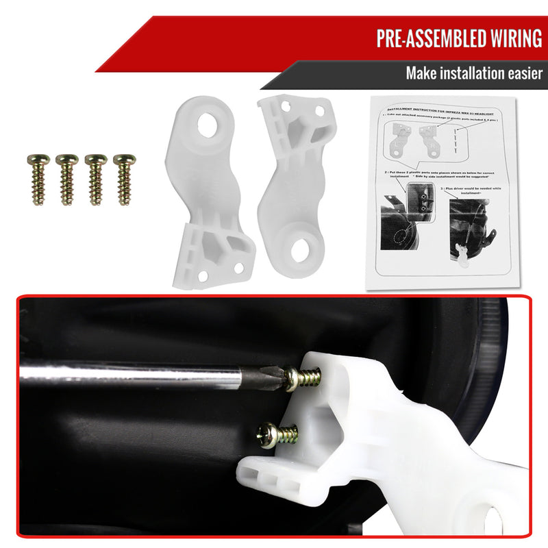 Spec-D Tuning Halo Style LED Headlights 2004-2005 WRX/STI