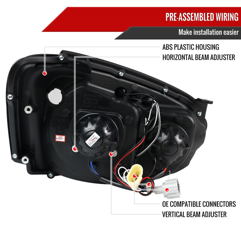 Spec-D Tuning Halo Style LED Headlights 2004-2005 WRX/STI