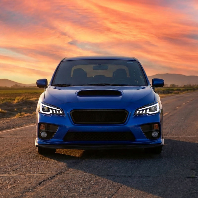 Spec-D Tuning Smoke Lens Switchback Sequential LED Headlights 2015-2021 WRX / 2015-2021 STI