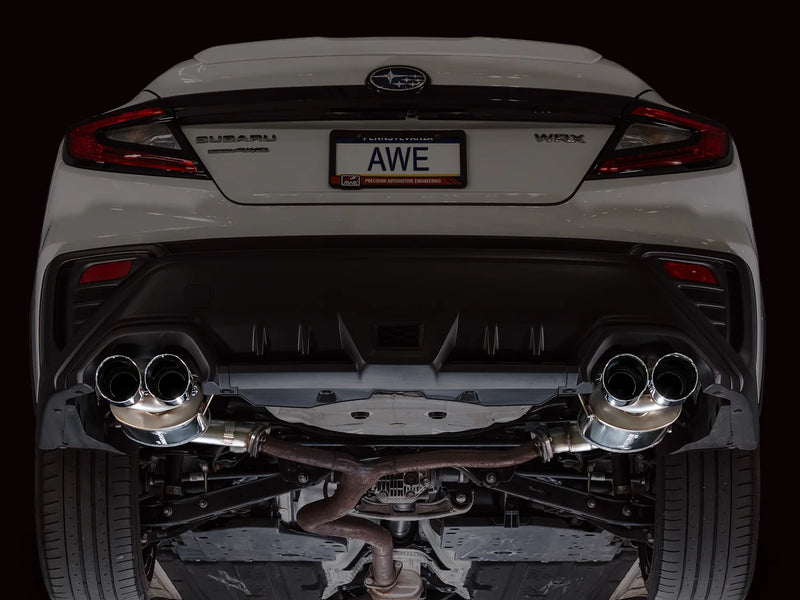 AWE Touring Edition Axleback Exhaust w/ Chrome Silver Tips 2022+ WRX
