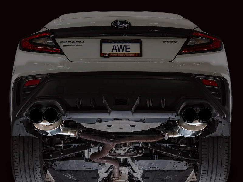 AWE Touring Edition Axleback Exhaust w/ Diamond Black Tips 2022+ WRX