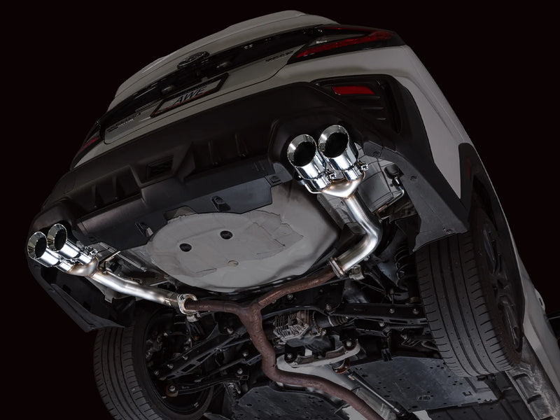 AWE Track Edition Axleback Exhaust w/ Chrome Silver Tips 2022+ WRX