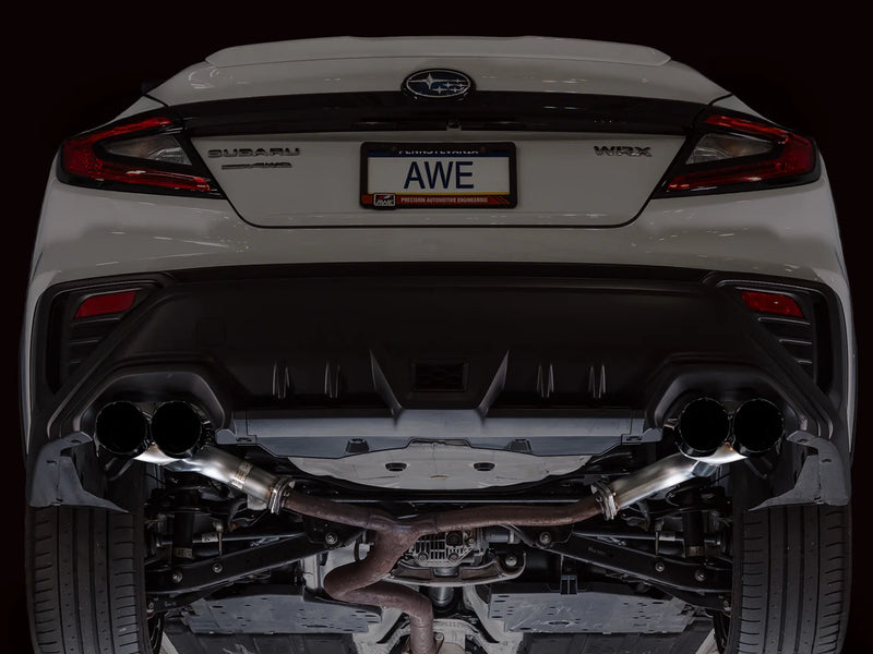 AWE Track Edition Axleback Exhaust w/ Diamond Black Tips 2022+ WRX