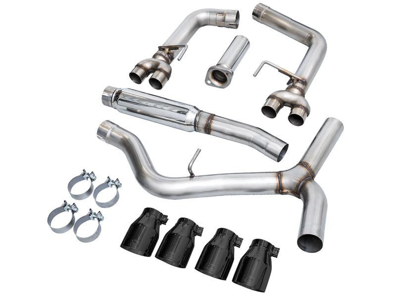 AWE Track Edition Catback Exhaust w/ Diamond Black Tips 2022-2026 WRX