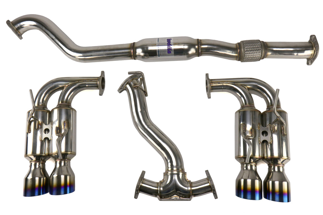 Invidia R400 Gemini Titanium Tip Catback Exhaust 2011-2014 WRX Hatchback / 2008-2014 STI Hatchback