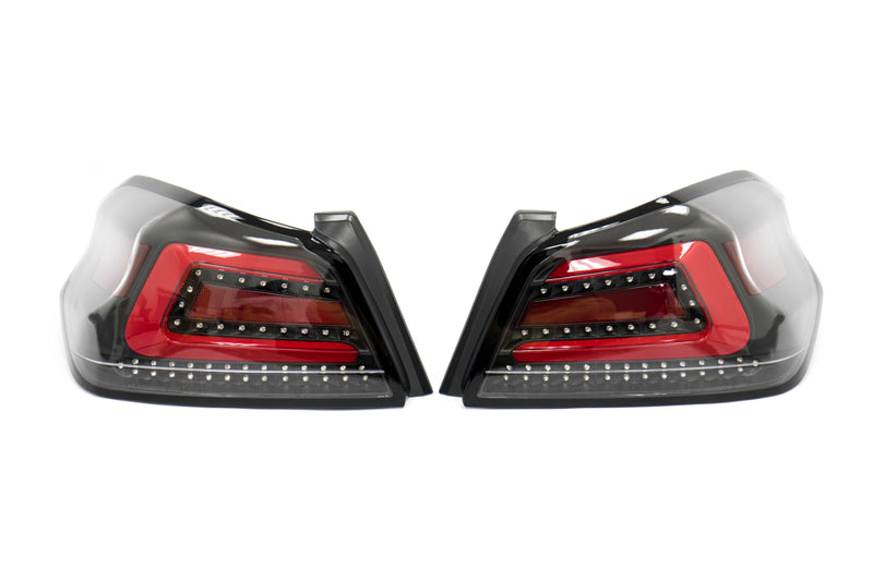 MSP TR Style Sequential Red Bar Tail Lights Clear Lens 2015-2021 WRX / 2015-2021 STI