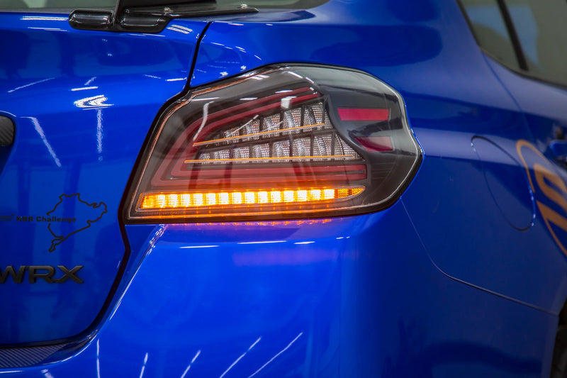 OLM Spec CR Sequential LED Tail Lights Clear Lens 2015-2021 WRX/STI