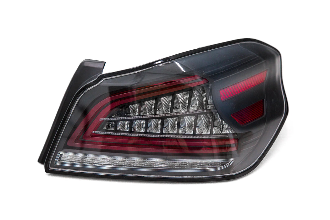 OLM Spec CR Sequential LED Tail Lights Clear Lens 2015-2021 WRX/STI