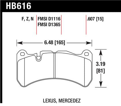 Hawk HP Plus Front Brake Pads 2024+ WRX TR / 2018-2021 STI