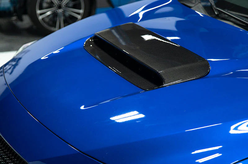 OLM LE Carbon Fiber Hood Scoop Cover 2022+ WRX