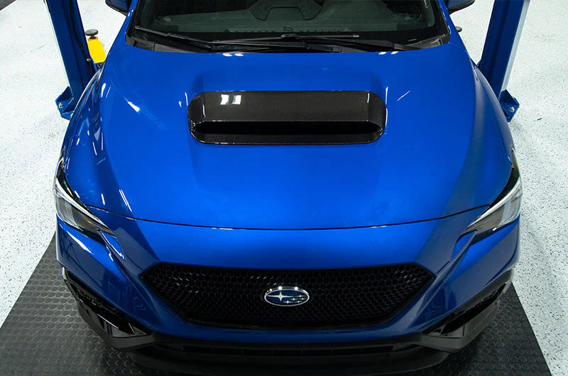 OLM LE Carbon Fiber Hood Scoop Cover 2022+ WRX