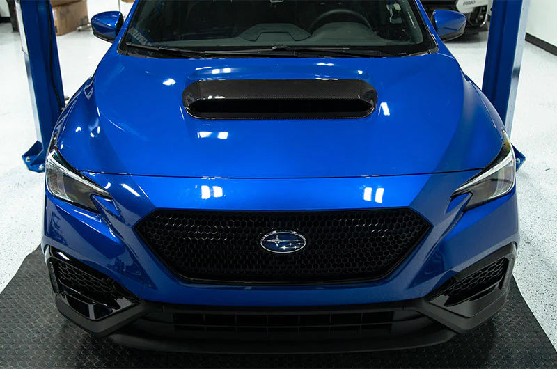 OLM LE Carbon Fiber Hood Scoop Cover 2022+ WRX