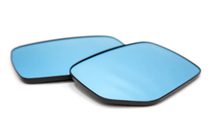 OLM Blue Wide Angle Convex Mirrors w/ Defrosters 2015-2021 WRX/STI