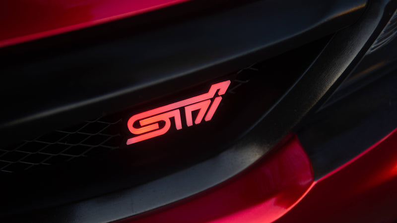 Lit Logos RGB STI Grill Badge 2004-2021 STI