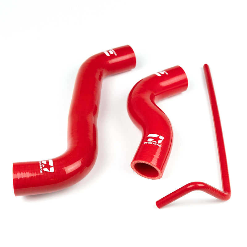 OVERTAKE Red Radiator Hose Kit 2015-2021 WRX