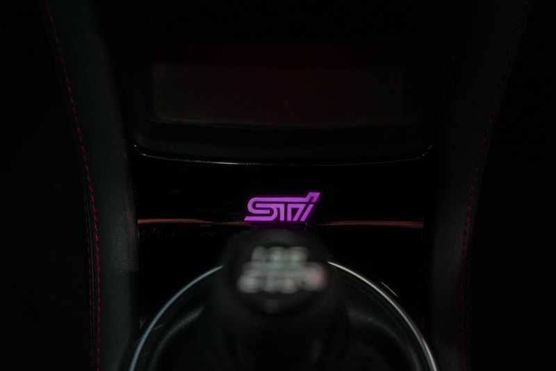 Lit Logos RGB STI Shifter Trim Badge 2008-2021 STI
