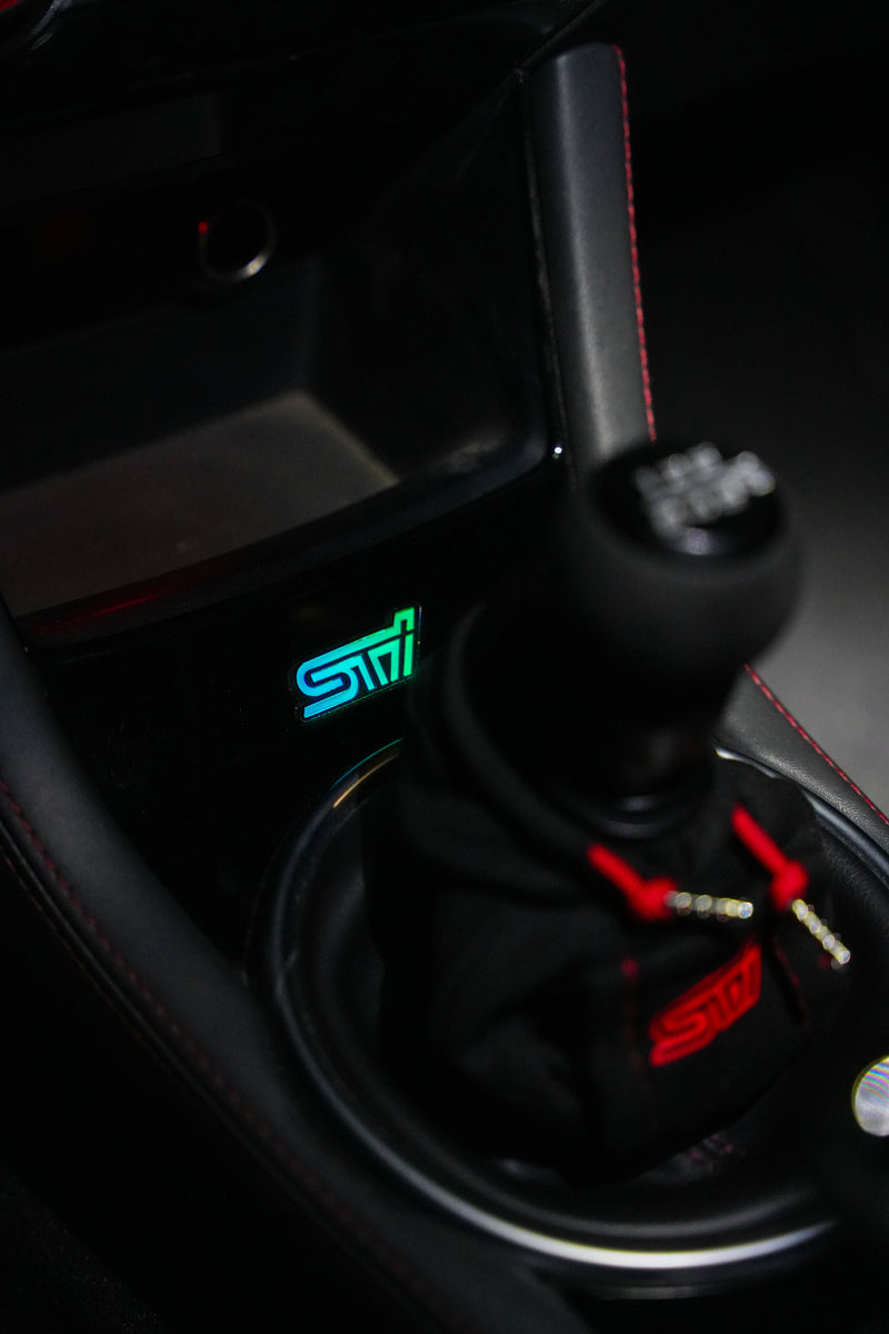 Lit Logos RGB STI Shifter Trim Badge 2008-2021 STI