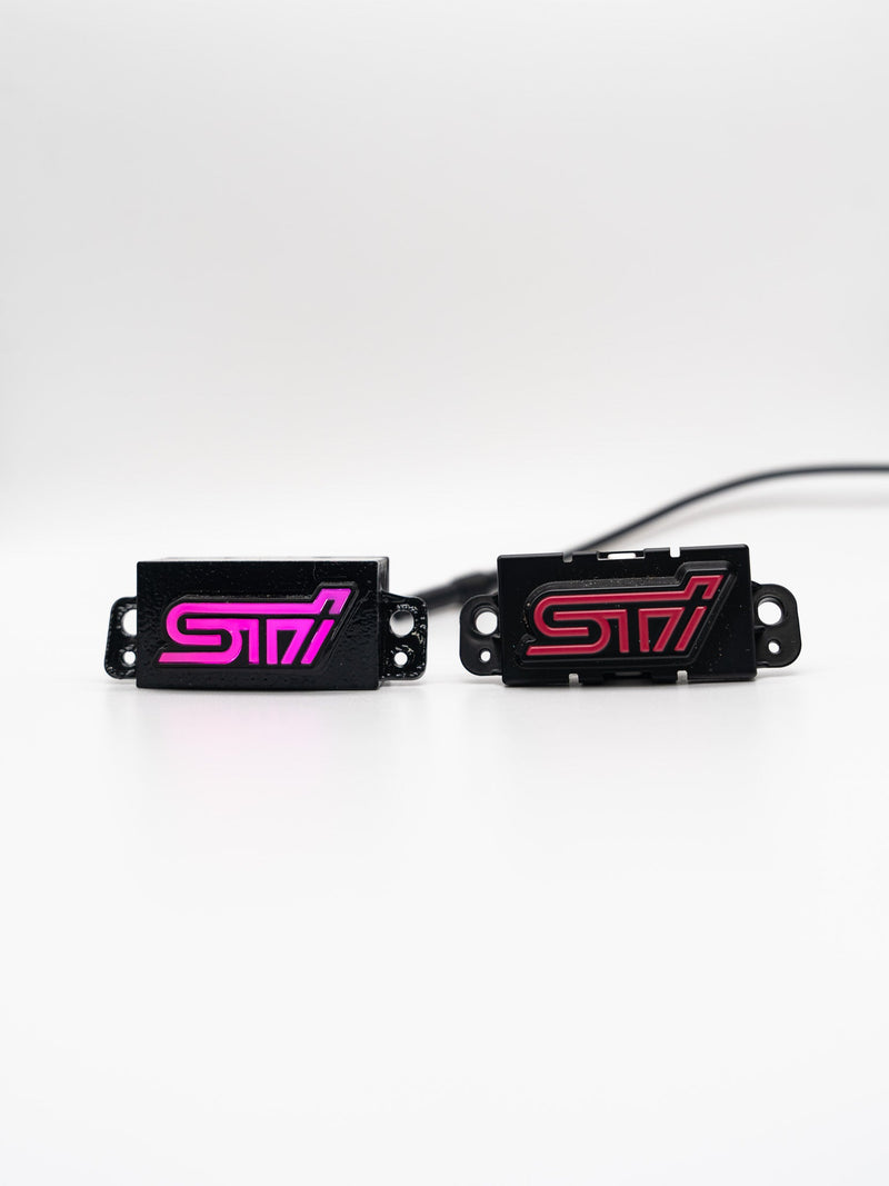 Lit Logos RGB STI Shifter Trim Badge 2008-2021 STI