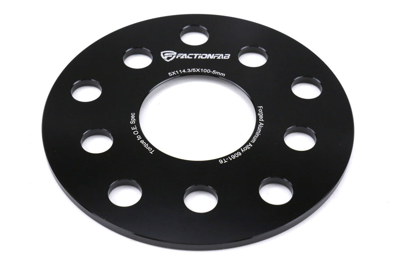 FactionFab 5x100/114.3 5mm Spacers 2002-2026 WRX / 2004-2021 STI