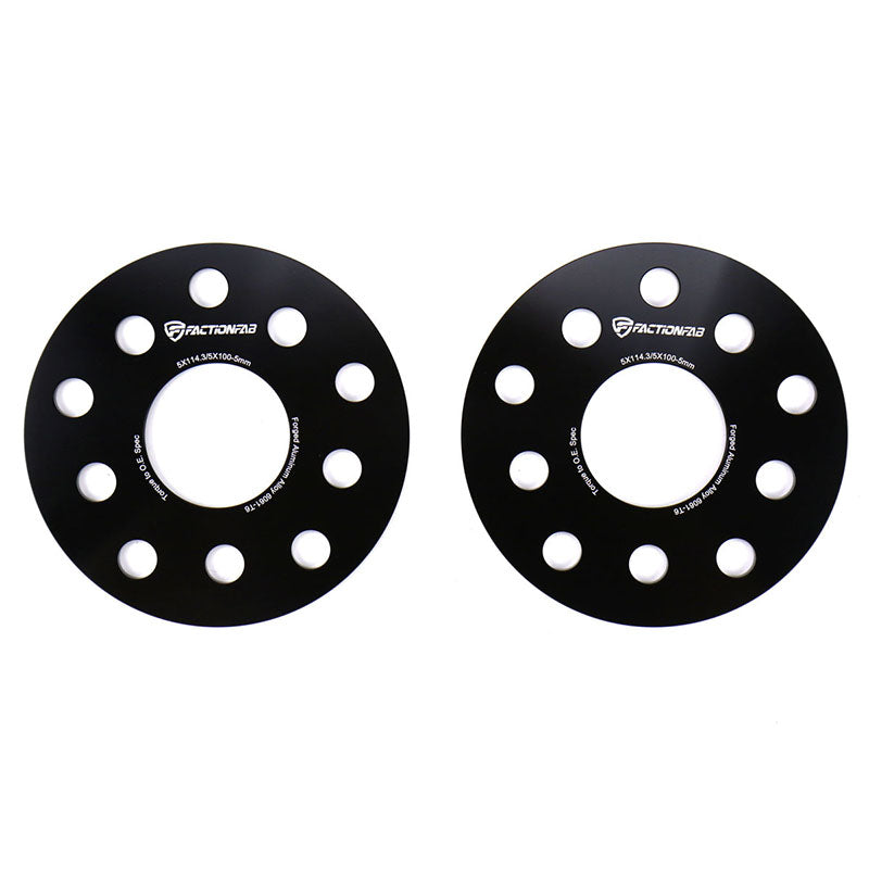 FactionFab 5x100/114.3 5mm Spacers 2002-2026 WRX / 2004-2021 STI