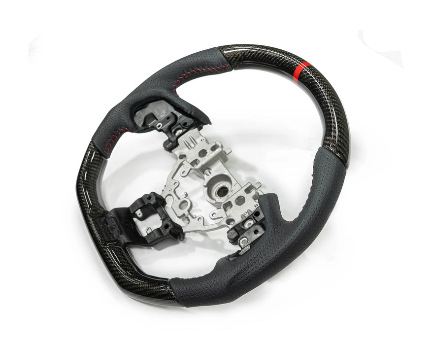 FactionFab Carbon and Leather Steering Wheel 2022+ WRX