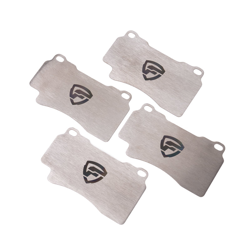 FactionFab 4 Piston Brembo Titanium Front Brake Shim Set 2004-2017 STI