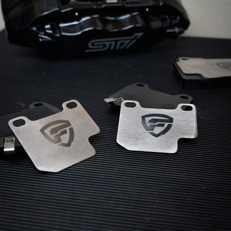 FactionFab Titanium Rear Brake Shim Set 2004-2017 STI