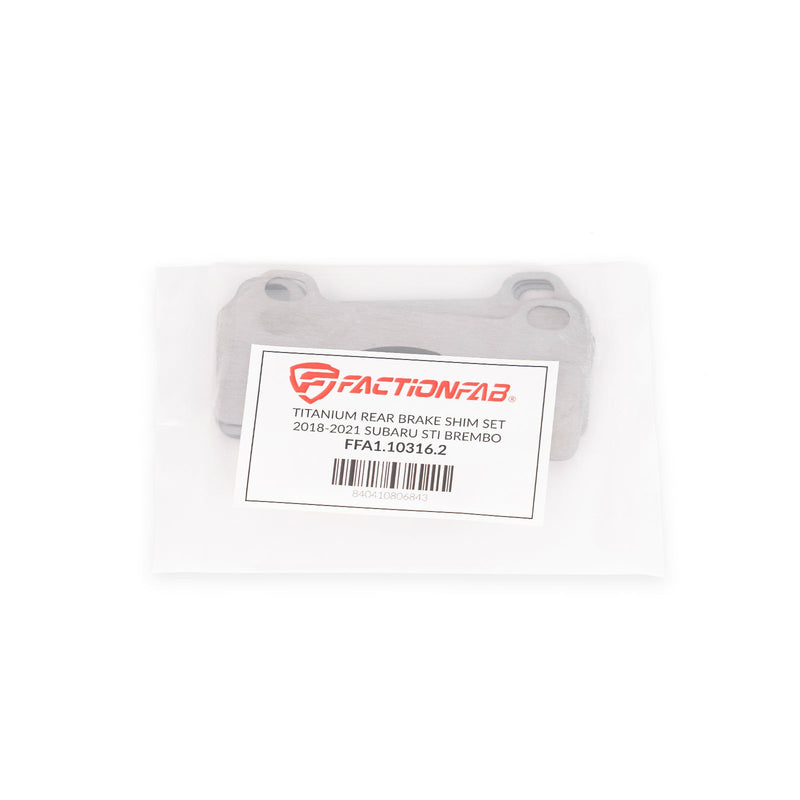 FactionFab Titanium Rear Brake Shim Set 2024-2026 WRX / 2018-2021 STI