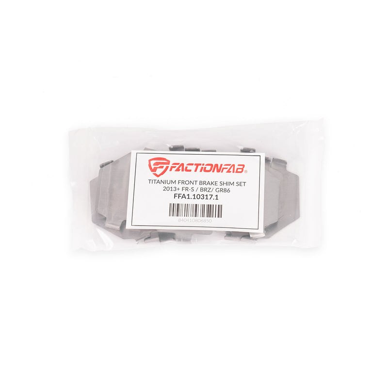 FactionFab Titanium Front Brake Shim Set 2011-2014 WRX