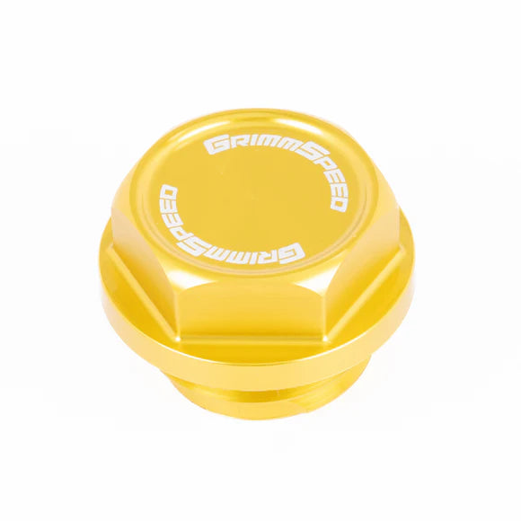 GrimmSpeed Gold V2 Bolt Oil Cap 2002+ WRX / 2004-2021 STI